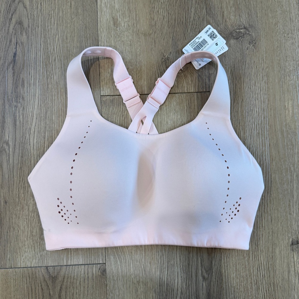 Lululemon Air Support High Support Blush Pink Bra 32DD Womens High Support NWT